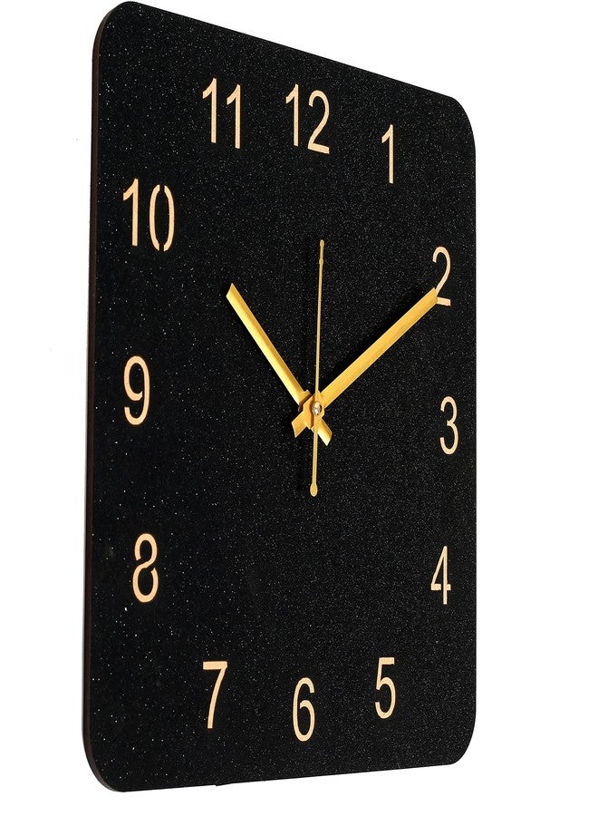 Unique Craft Analog Wooden Antique Design Wall Clock for Living Room, Bedroom Wall, Home and Office, Black, MD_UNQ-017 - Image 2